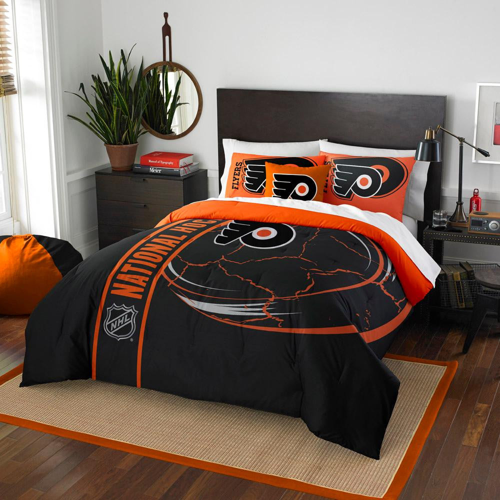 Philadelphia Flyers NHL Full Comforter Set (Soft & Cozy) (76 x 86)