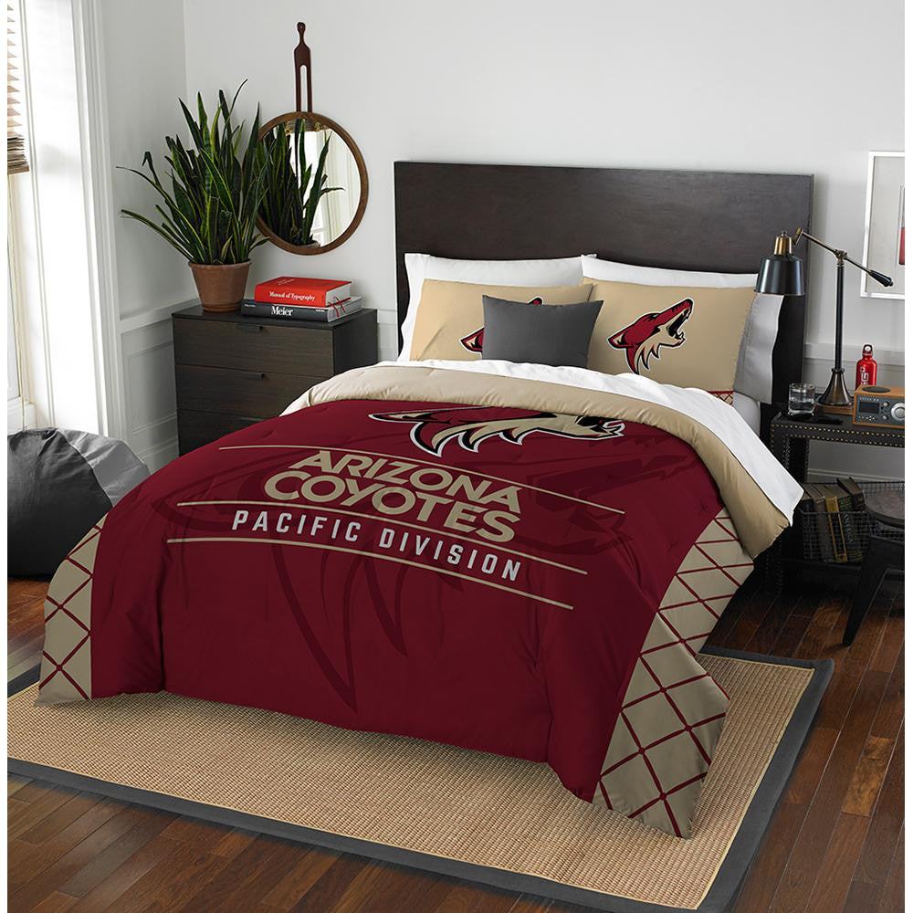 Phoenix Coyotes Nhl Full Comforter Set (draft Series) (86" X 86")