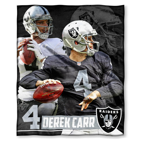 Oakland Raiders NFL Derek Carr Silk Touch Throw (50in x 60in)