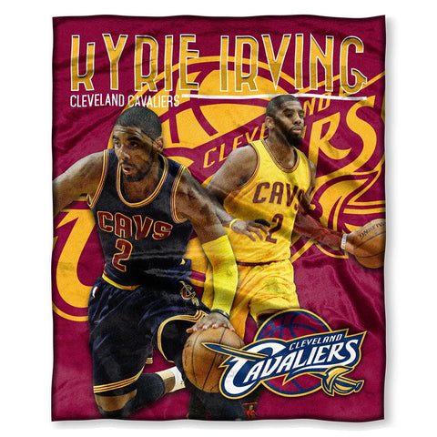 Cleveland Cavaliers Nba Kyrie Irving Silk Touch Throw (50in X 60in)