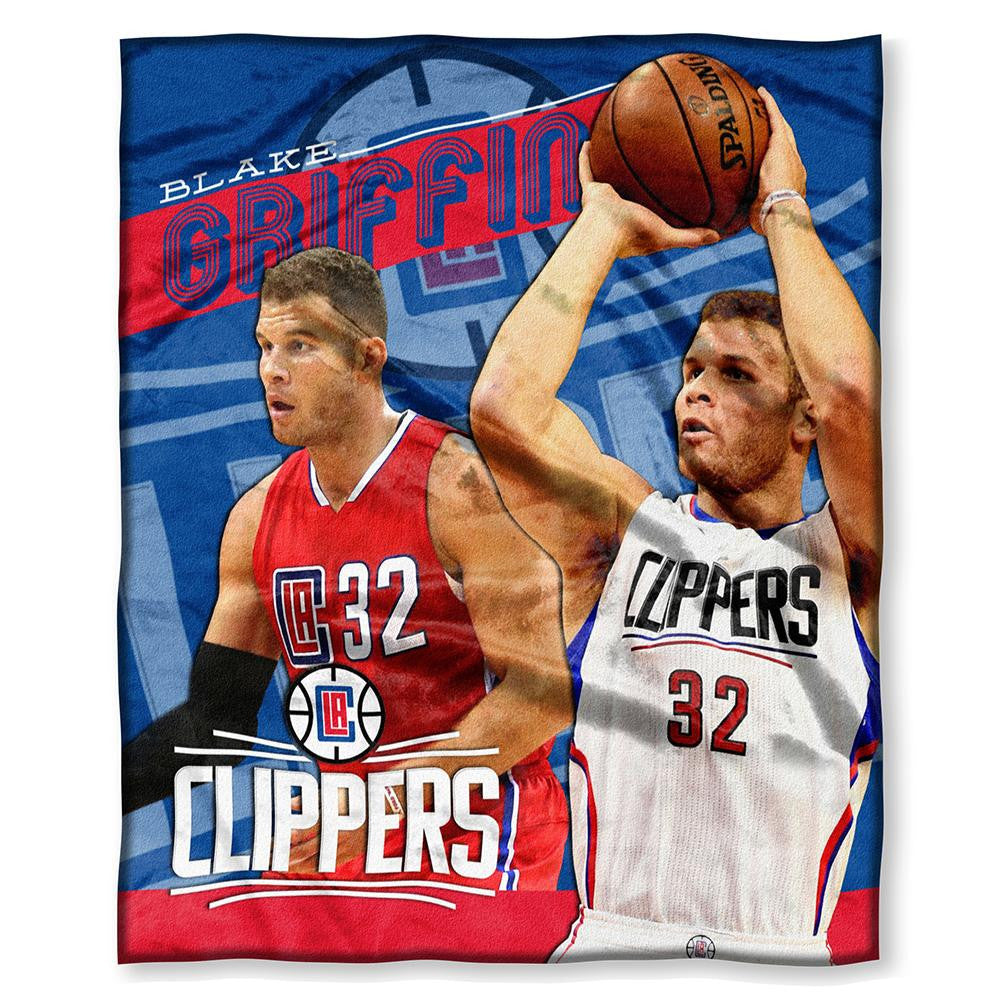 Los Angeles Clippers Nba Blake Griffin Silk Touch Throw (50in X 60in)