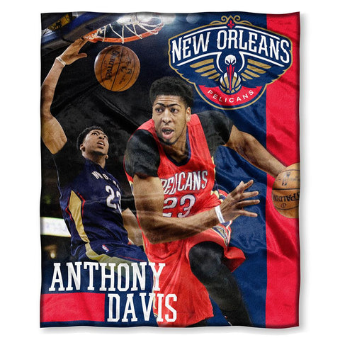 New Orleans Pelicans NBA Anthony Davis Silk Touch Throw (50in x 60in)