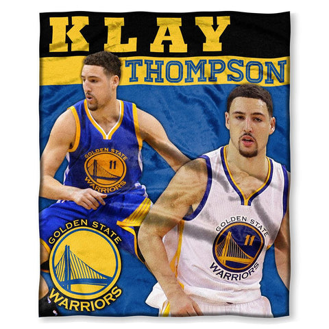 Golden State Warriors NBA Klay Thompson Silk Touch Throw (50in x 60in)