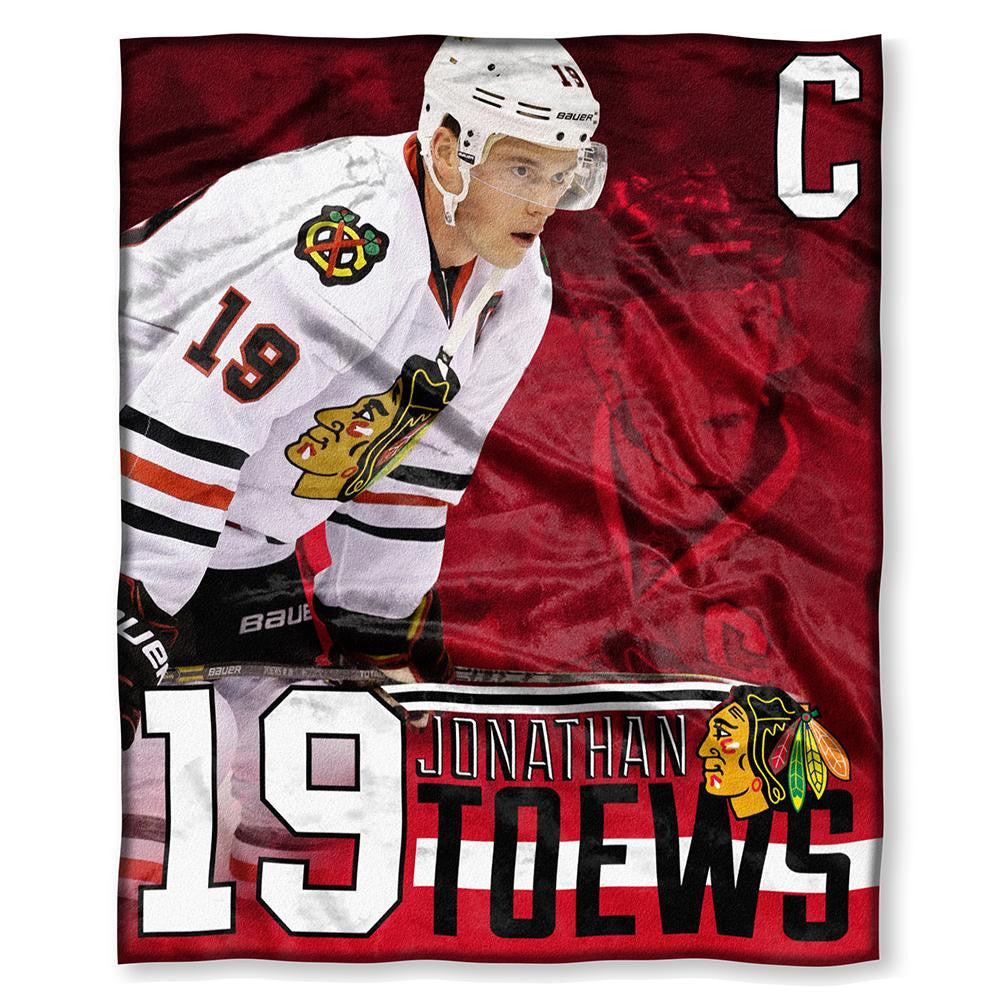 Chicago Blackhawks Nhl Jonathans Toews Silk Touch Throw (50in X 60in)