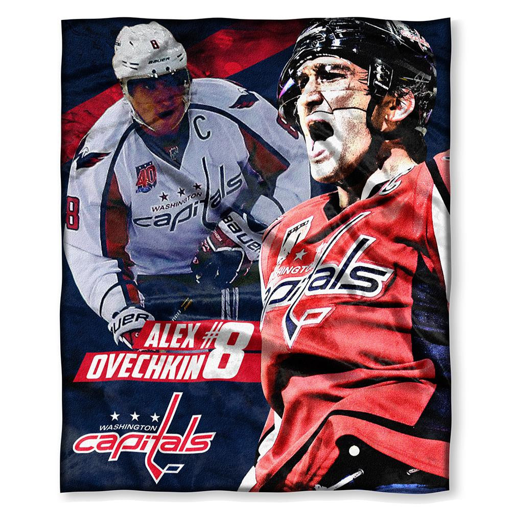 Washington Capitals Nhl Alex Ovechkin Silk Touch Throw (50in X 60in)