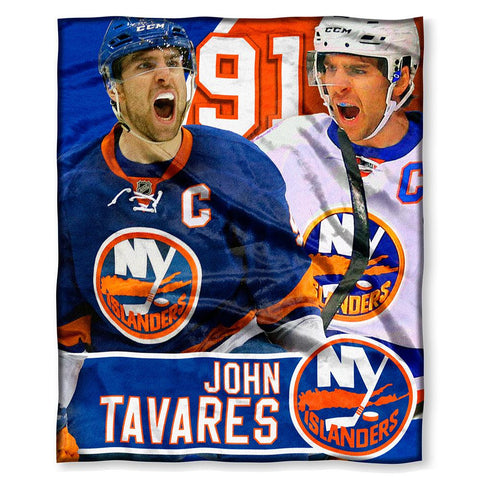 New York Islanders Nhl John Tavares Silk Touch Throw (50in X 60in)