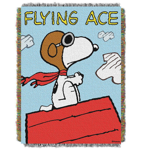 Flying Ace  Woven Tapestry Throw (48inx60in)