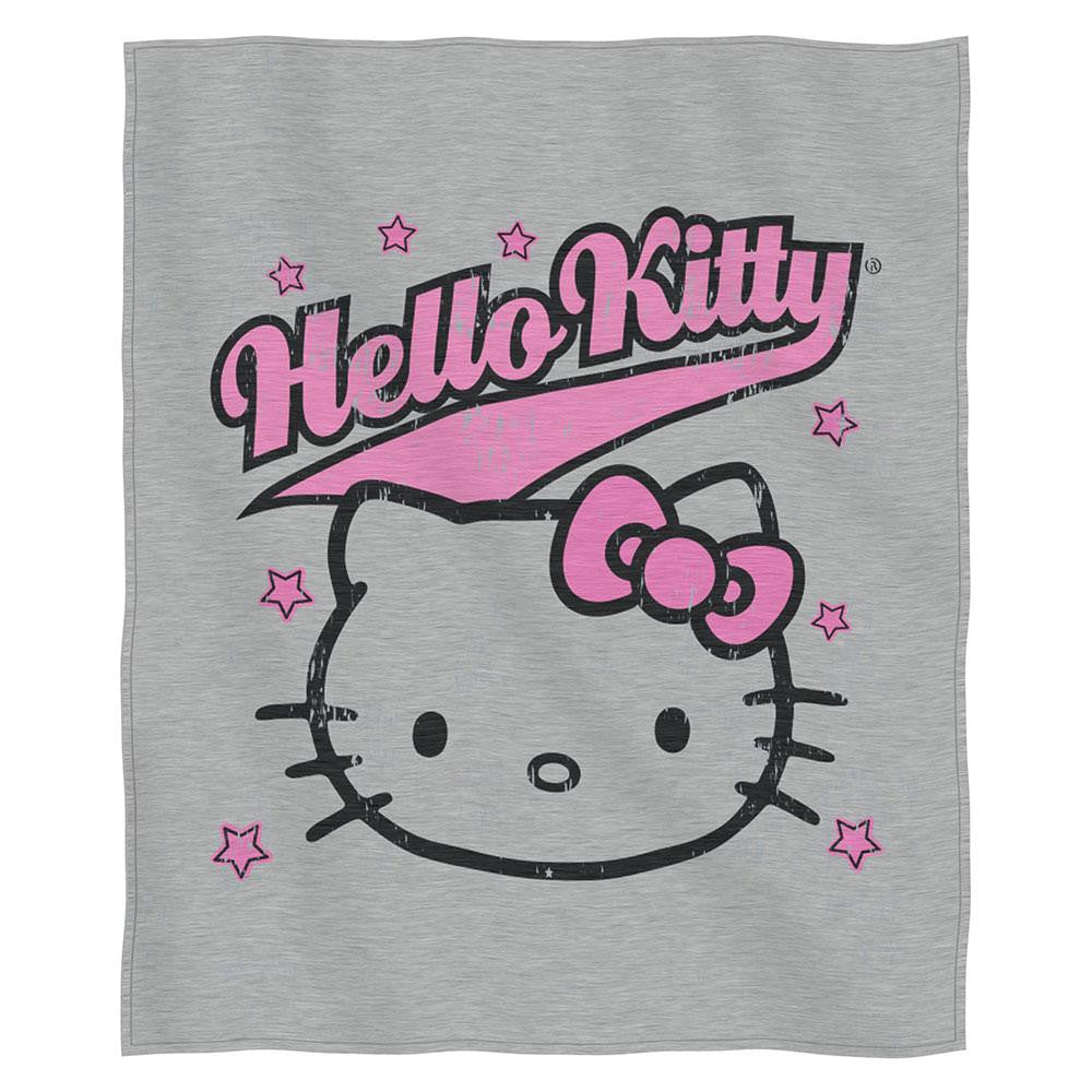 Hello Kitty - Varsity Kitty  Sweatshirt Throw (50" X 60")