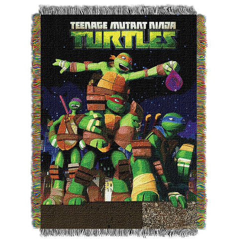 Tmnt "guardian's Ninjas"  Woven Tapestry Throw (48inx60in)