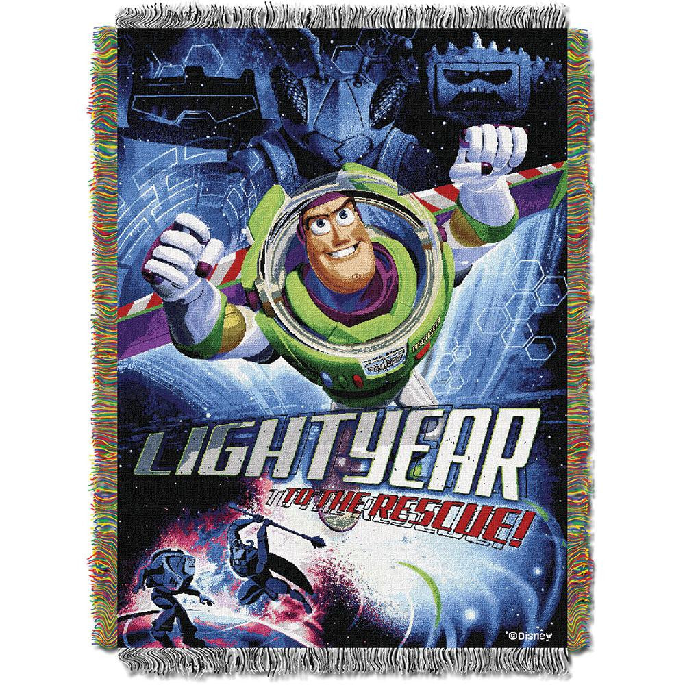 Toy Story Buzz Victorious 051  Woven Tapestry Throw Blanket (48"x60")