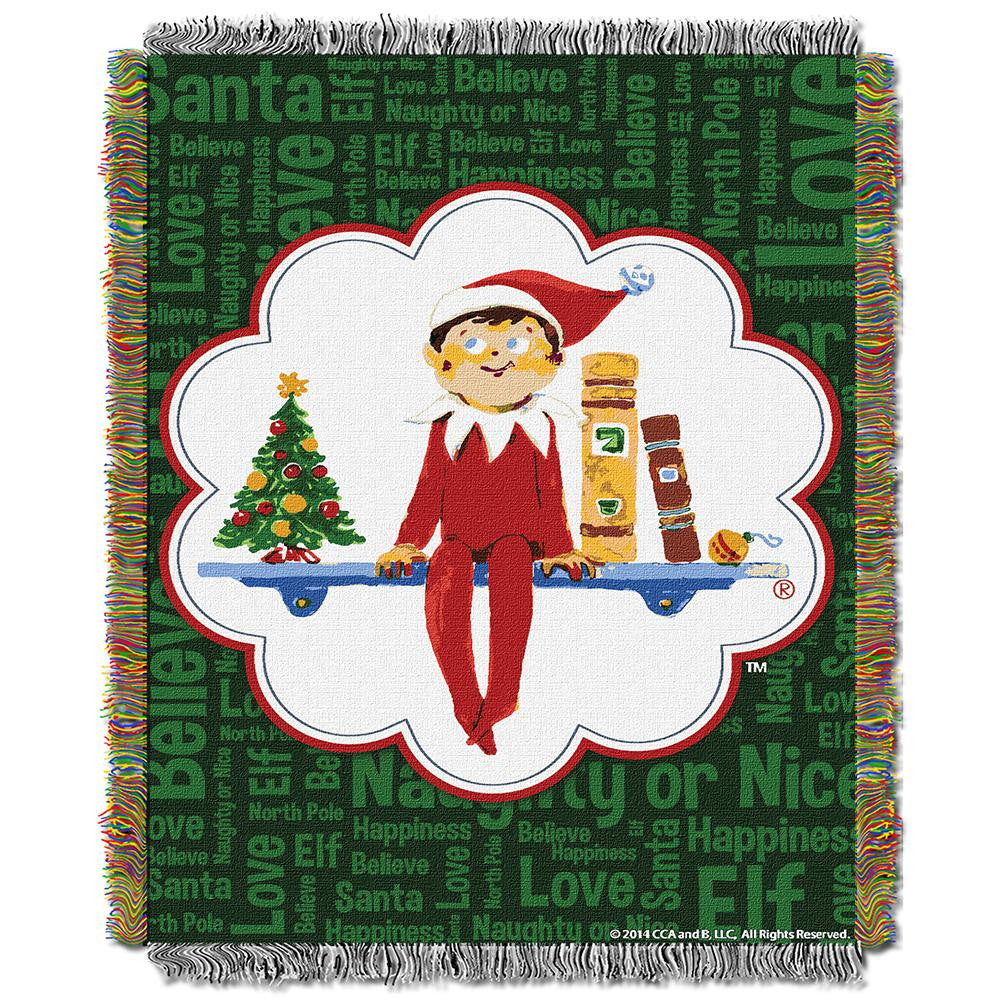 Elf Movie "pose"  Woven Tapestry Throw Blanket (48"x60")