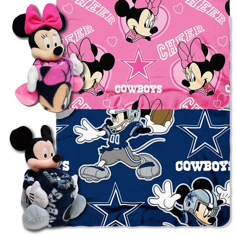 Dallas Cowboys NFL Mickey and Minnie Mouse Throw Combo