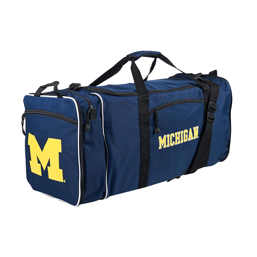 Michigan Wolverines Ncaa Steal Duffel Bag (navy)