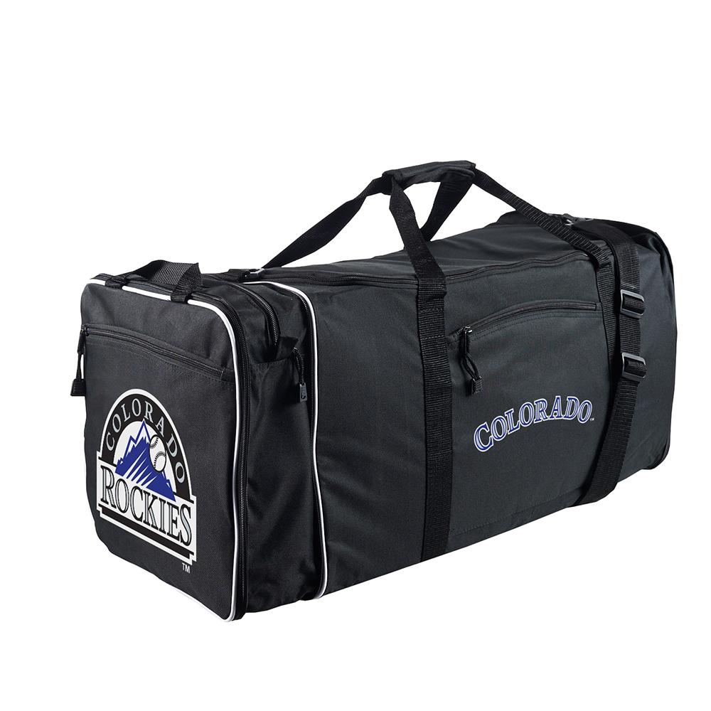 Colorado Rockies Mlb Steal Duffel Bag (black)