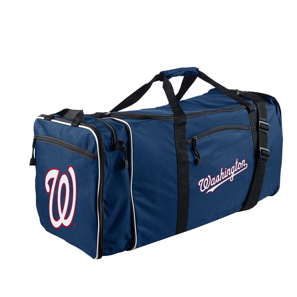 Washington Nationals Mlb Steal Duffel Bag (navy)