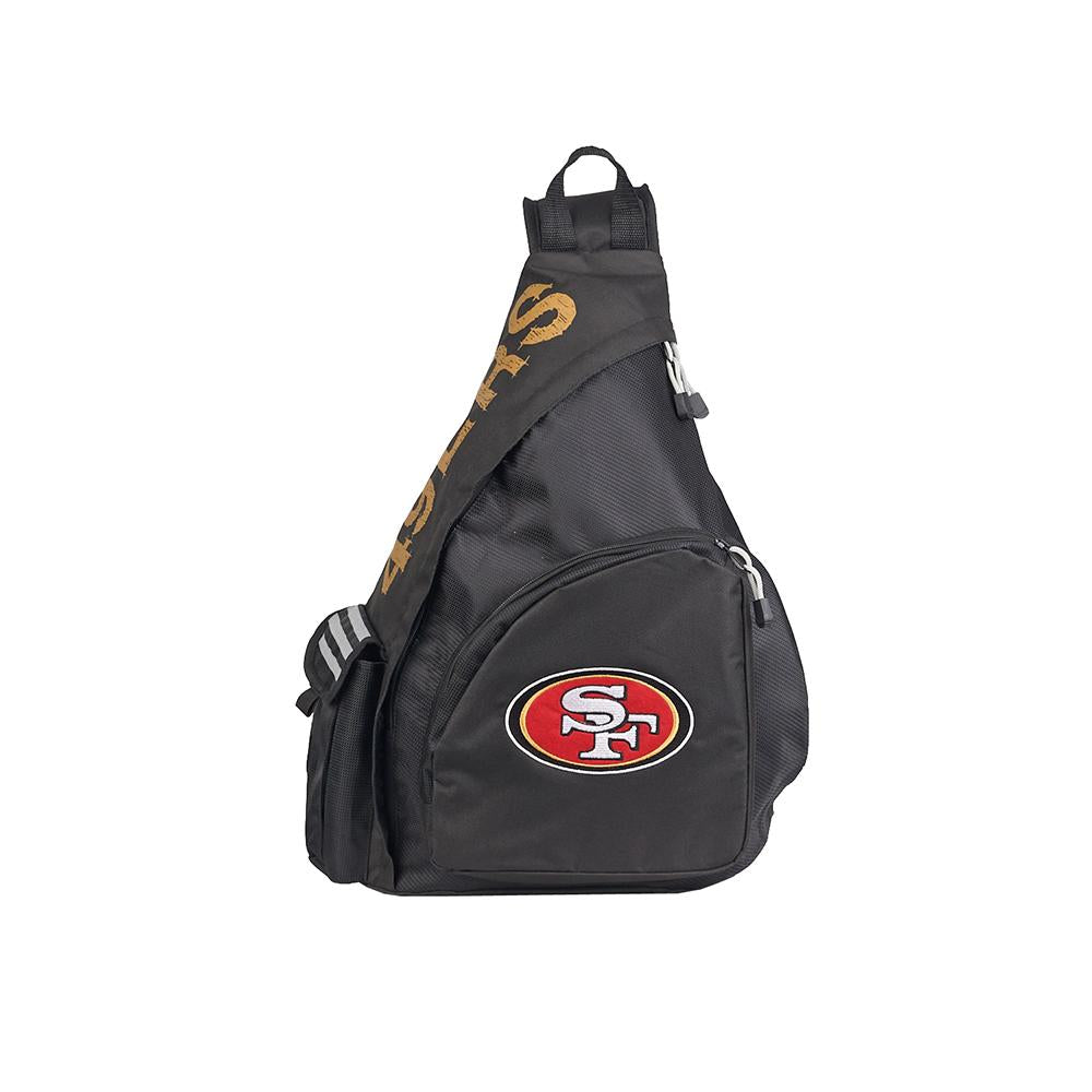 San Francisco 49ers Nfl "leadoff" Sling (black-black)