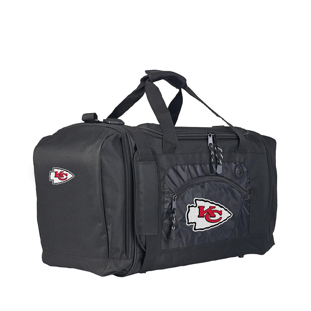 Kansas City Chiefs Nfl Roadblock Duffel Bag (black-black)