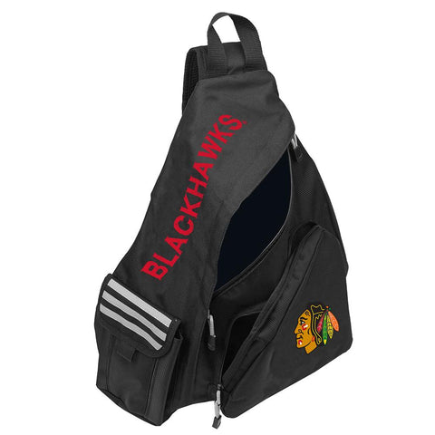 Chicago Blackhawks Nhl "leadoff" Sling (black-black)