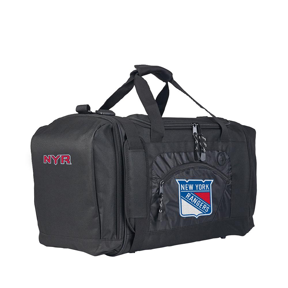 New York Rangers Nhl Roadblock Duffel Bag (black-black)