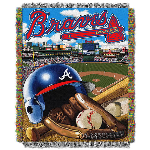 Atlanta Braves MLB Woven Tapestry Throw (Home Field Advantage) (48x60)