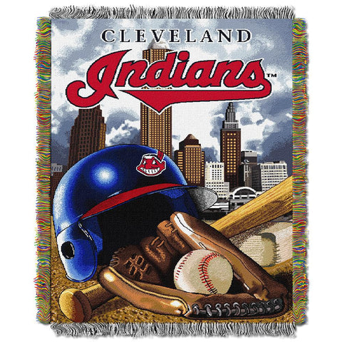 Cleveland Indians MLB Woven Tapestry Throw (Home Field Advantage) (48x60)