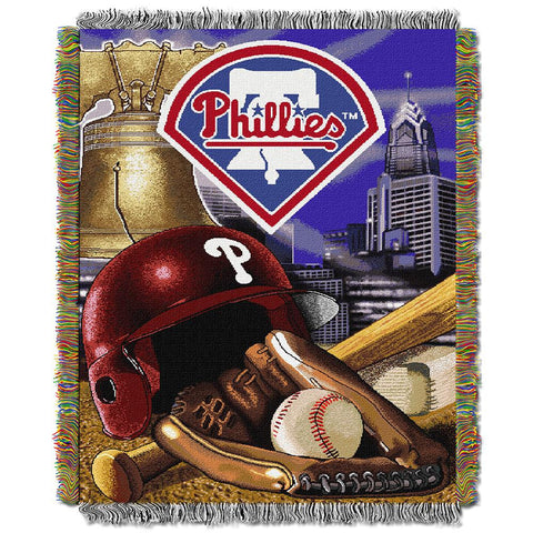 Philadelphia Phillies MLB Woven Tapestry Throw (Home Field Advantage) (48x60)