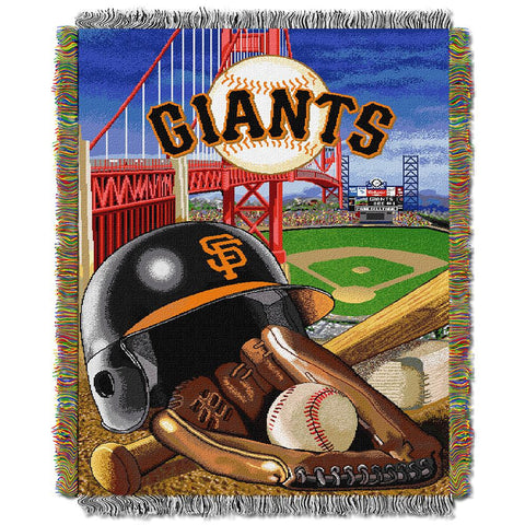San Francisco Giants MLB Woven Tapestry Throw (Home Field Advantage) (48x60)