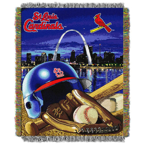 Saint Louis Cardinals MLB Woven Tapestry Throw (Home Field Advantage) (48x60)