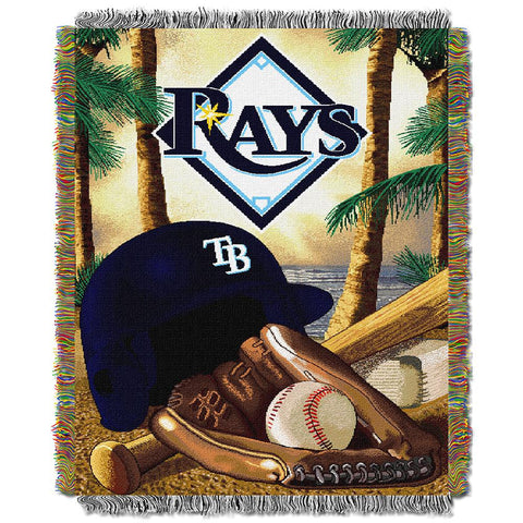Tampa Bay Devil Rays MLB Woven Tapestry Throw (Home Field Advantage) (48x60)