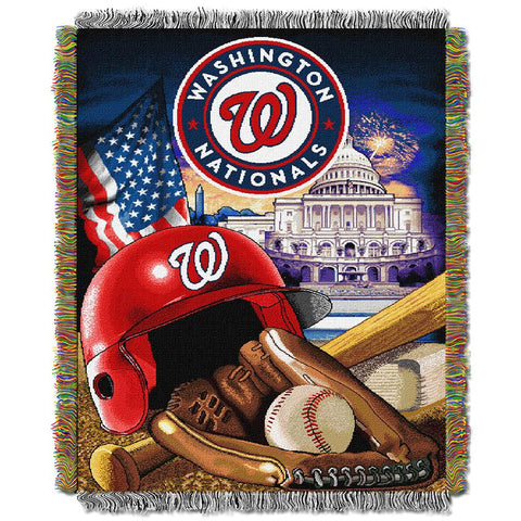 Washington Nationals MLB Woven Tapestry Throw (Home Field Advantage) (48x60)