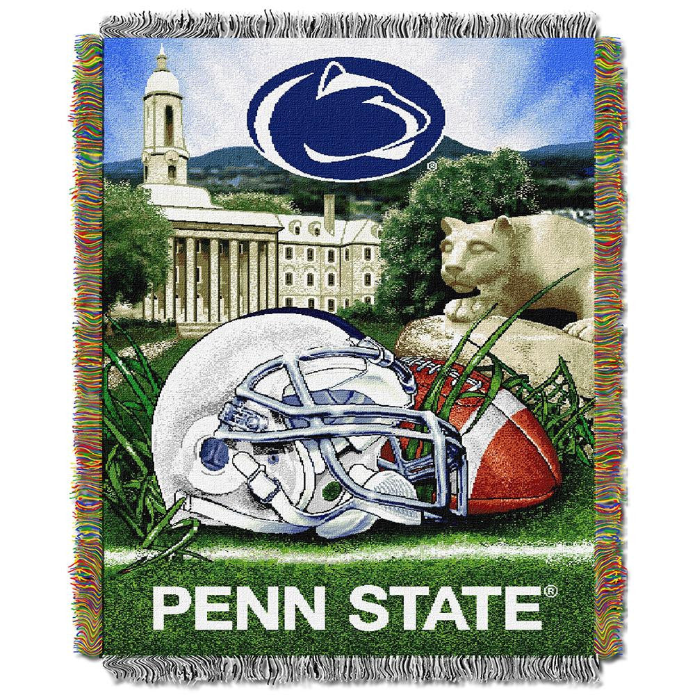 Penn State Lions Ncaa Woven Tapestry Throw (home Field Advantage) (48"x60")