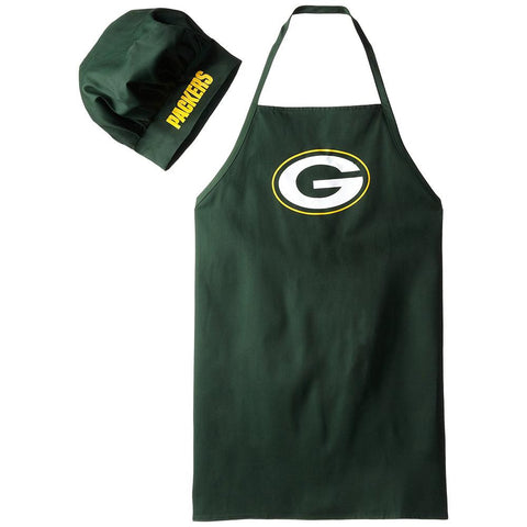 Green Bay Packers NFL Barbeque Apron and Chef's Hat
