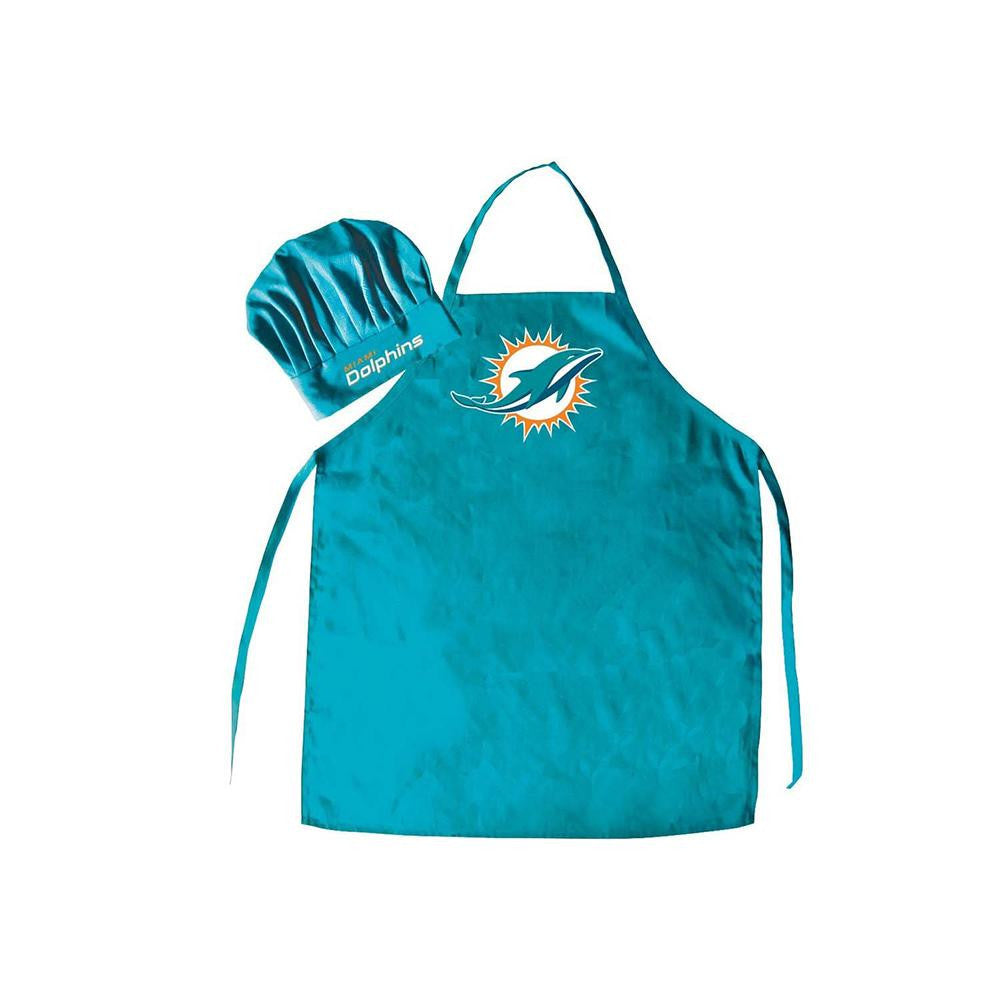 Miami Dolphins NFL Barbeque Apron and Chef's Hat