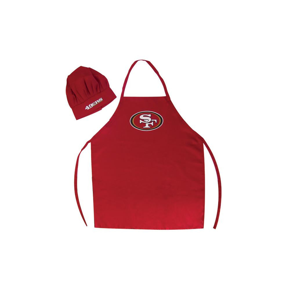 San Francisco 49ers NFL Barbeque Apron and Chef's Hat