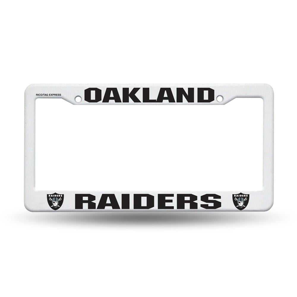 Oakland Raiders Nfl Plastic License Plate Frame