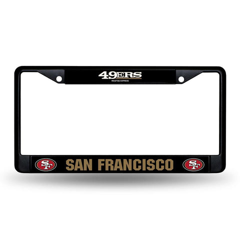 San Francisco 49ers NFL Black License Plate Frame