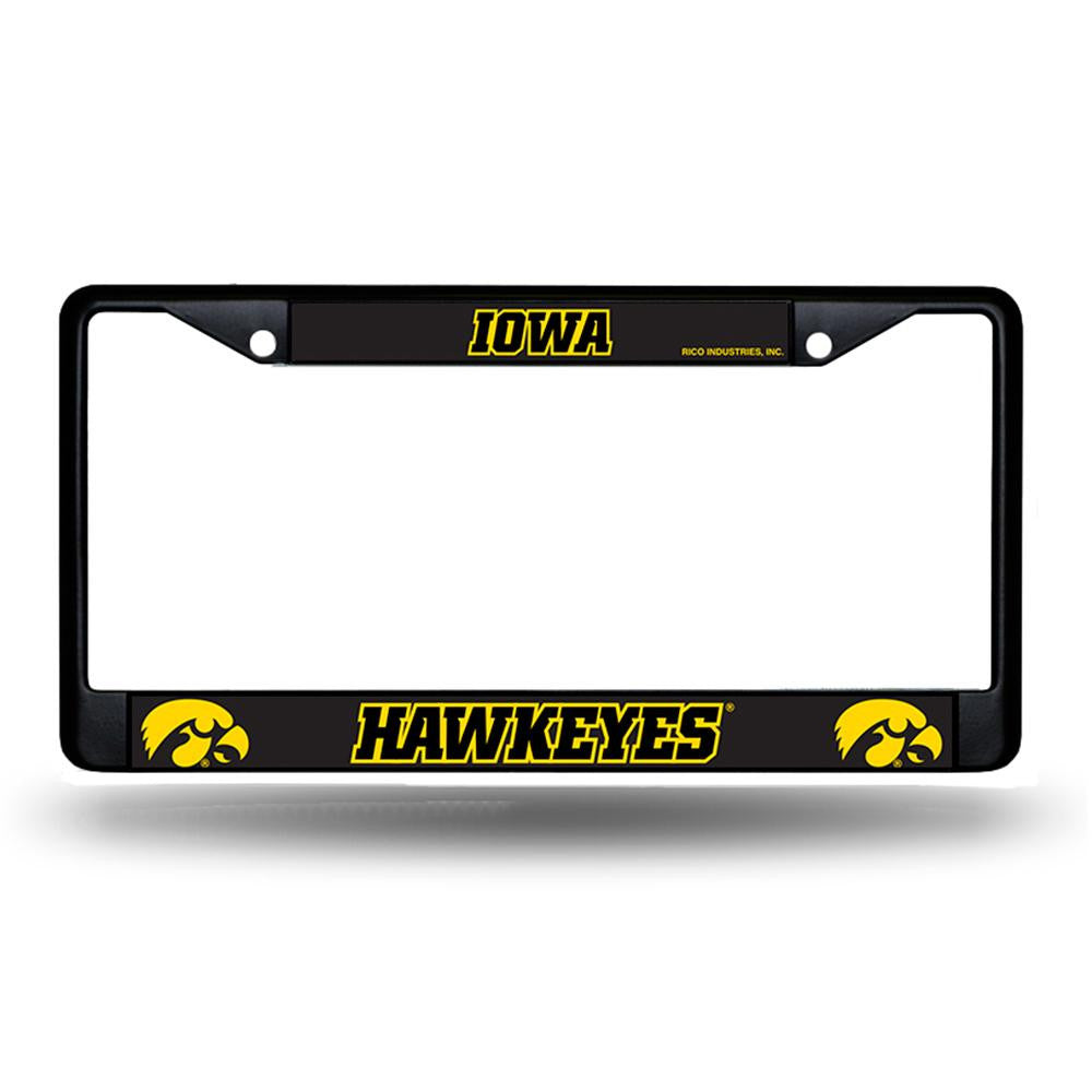 Iowa Hawkeyes Ncaa Black License Plate Frame