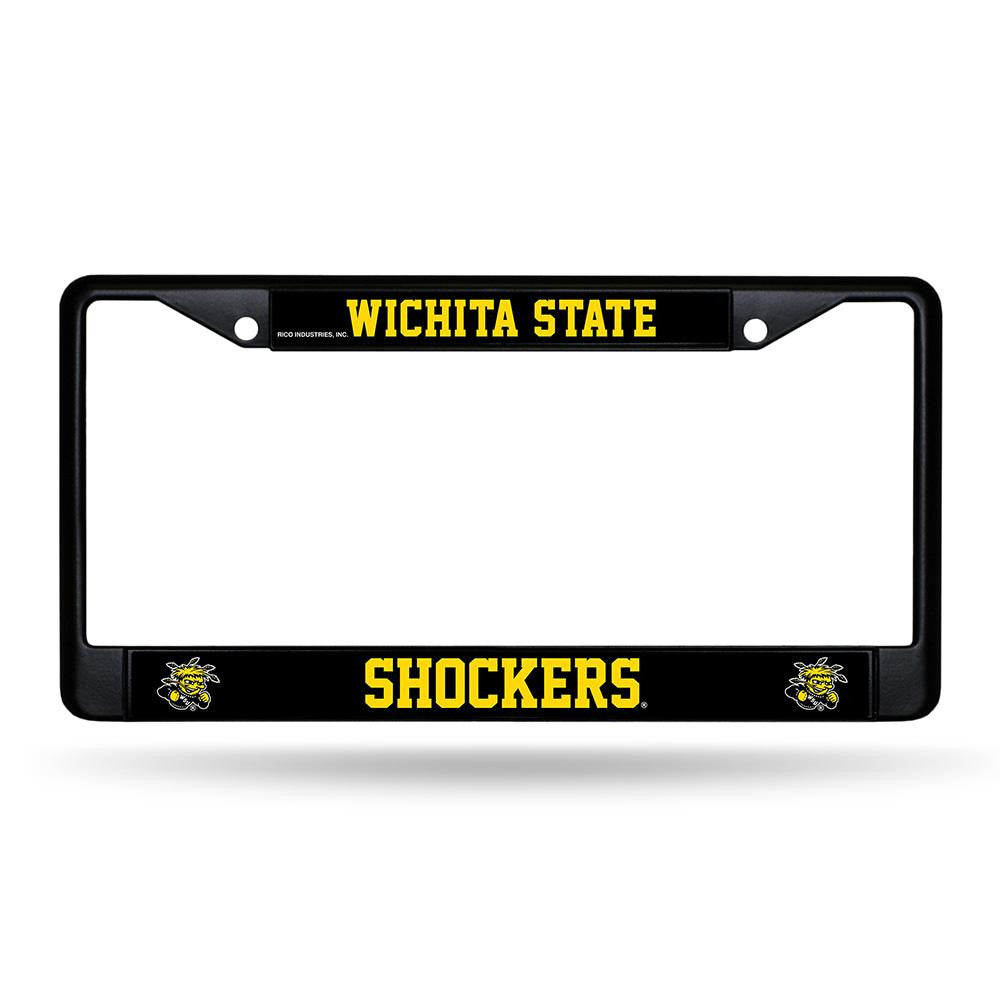 Wichita State Shockers Ncaa Black License Plate Frame