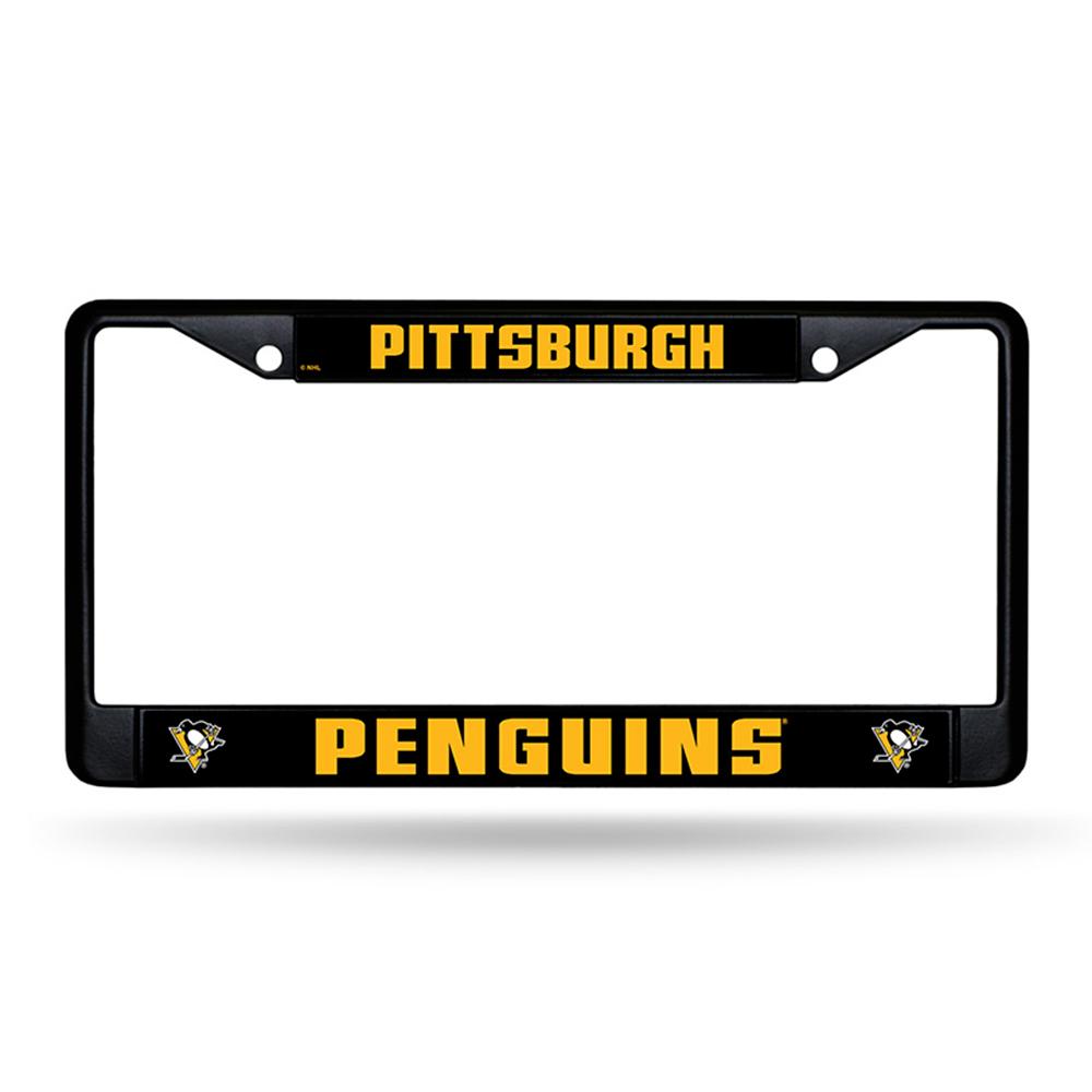 Pittsburgh Penguins Nhl Black License Plate Frame