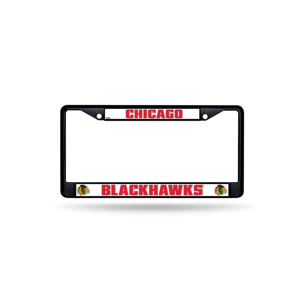 Chicago Blackhawks Nhl Black License Plate Frame