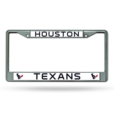 Houston Texans NFL Chrome License Plate Frame