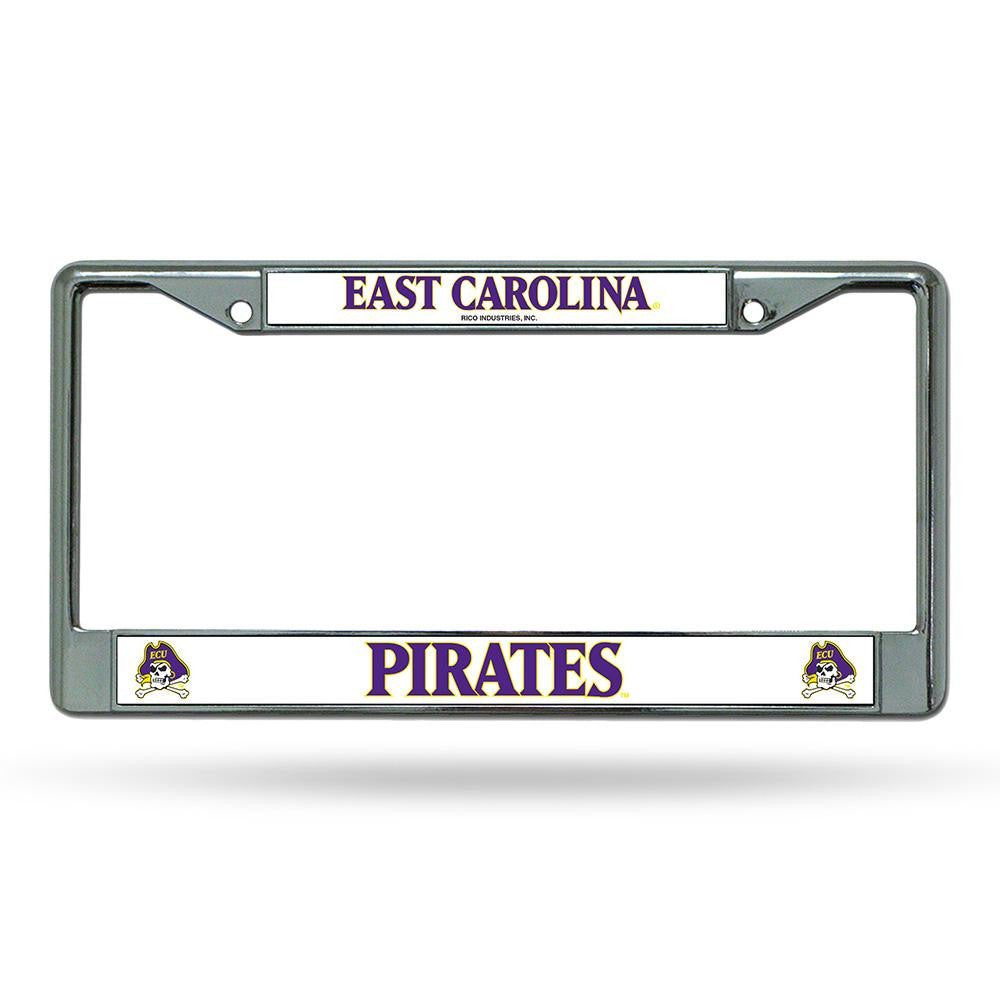 East Carolina Pirates Ncaa Chrome License Plate Frame