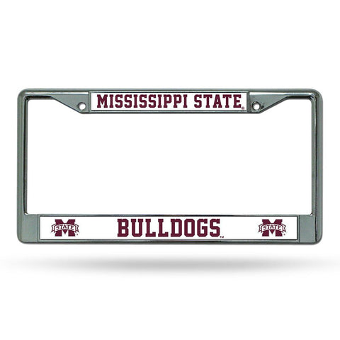 Mississippi State Bulldogs Ncaa Chrome License Plate Frame