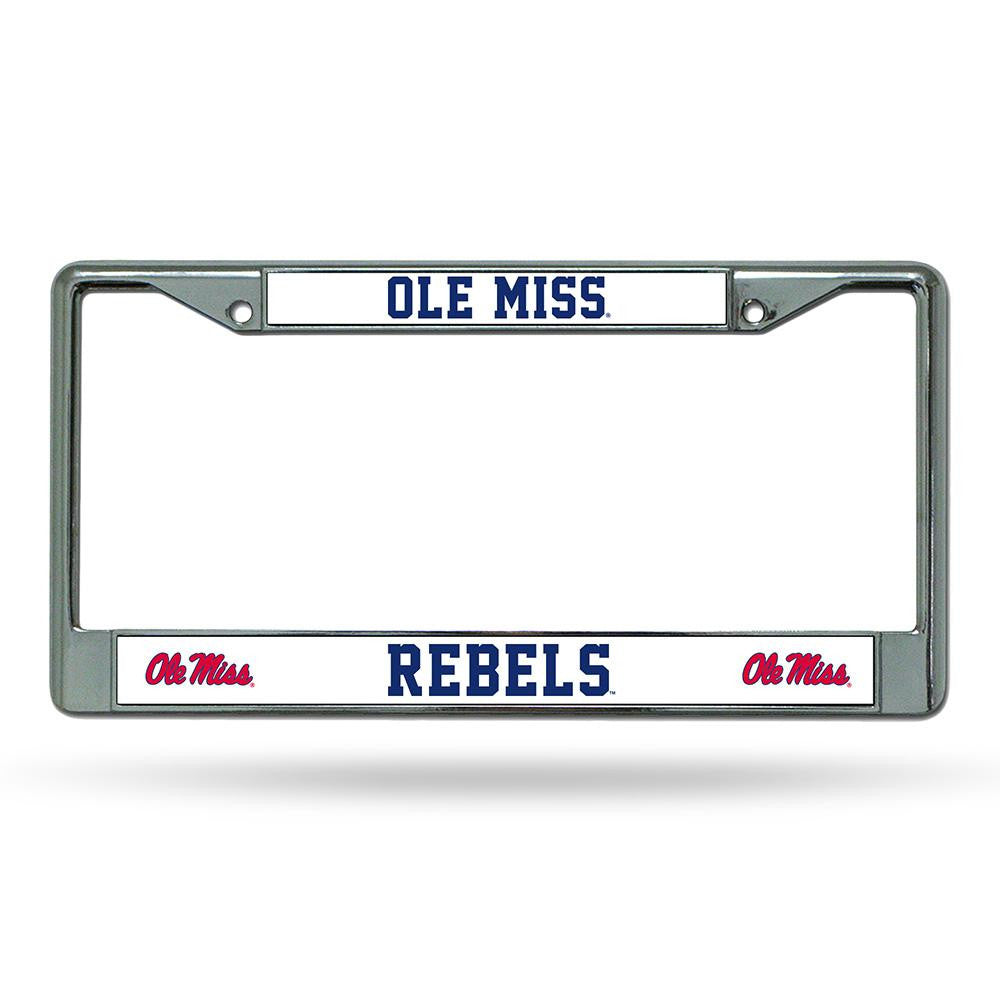 Mississippi Rebels Ncaa Chrome License Plate Frame