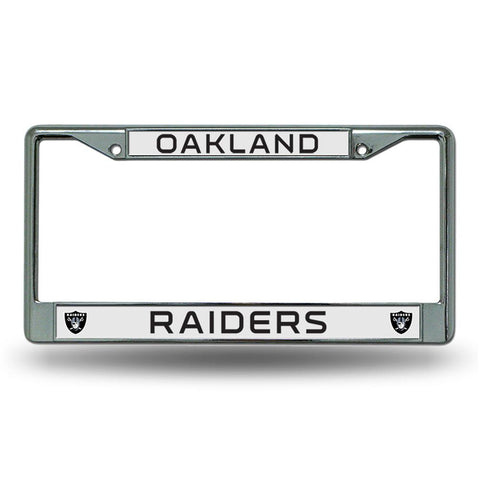 Oakland Raiders Nfl Chrome License Plate Frame