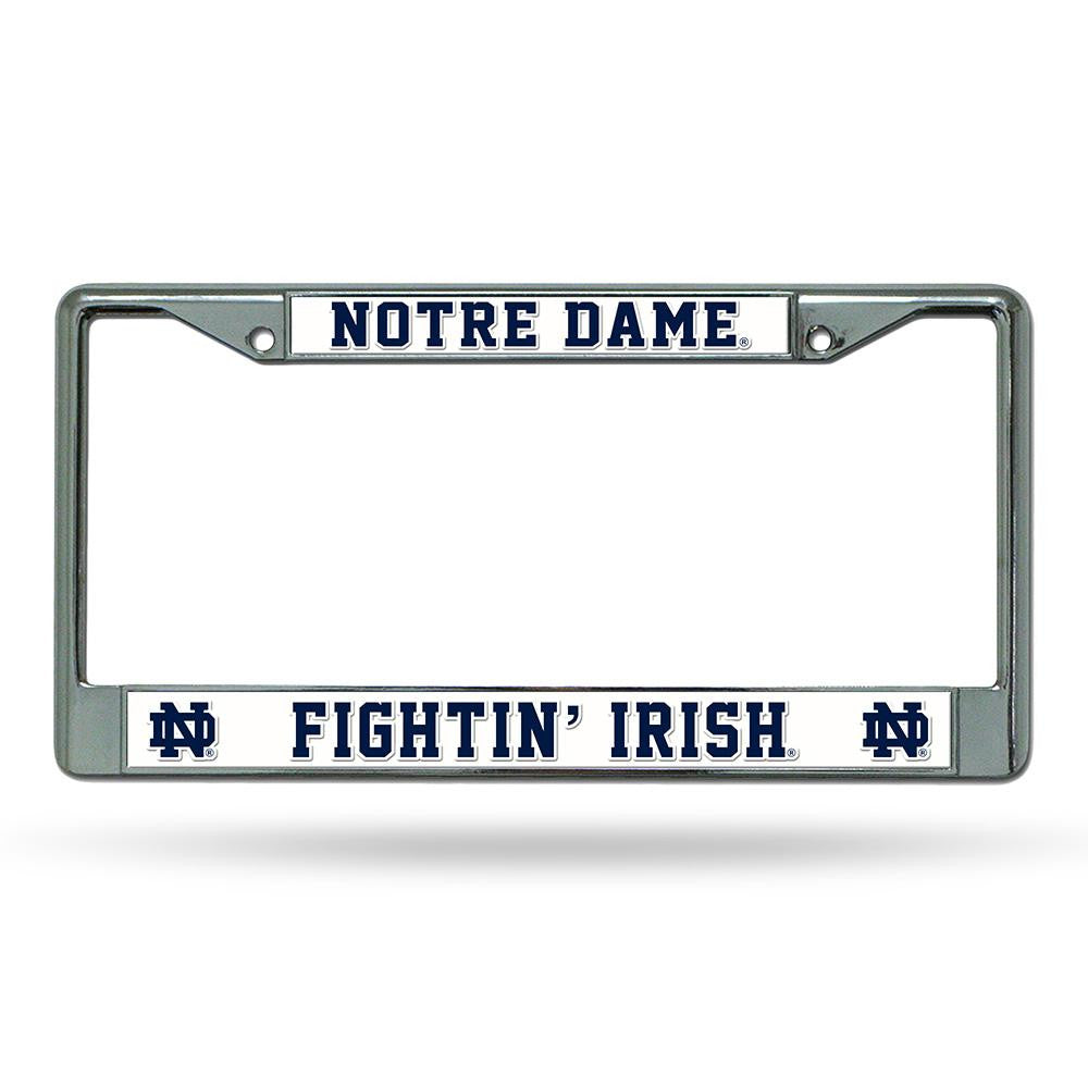 Notre Dame Fighting Irish Ncaa Chrome License Plate Frame