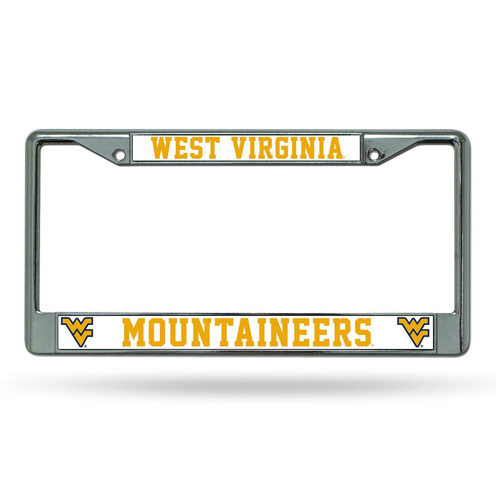 West Virginia Mountaineers Ncaa Chrome License Plate Frame