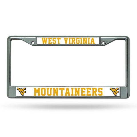 West Virginia Mountaineers Ncaa Chrome License Plate Frame