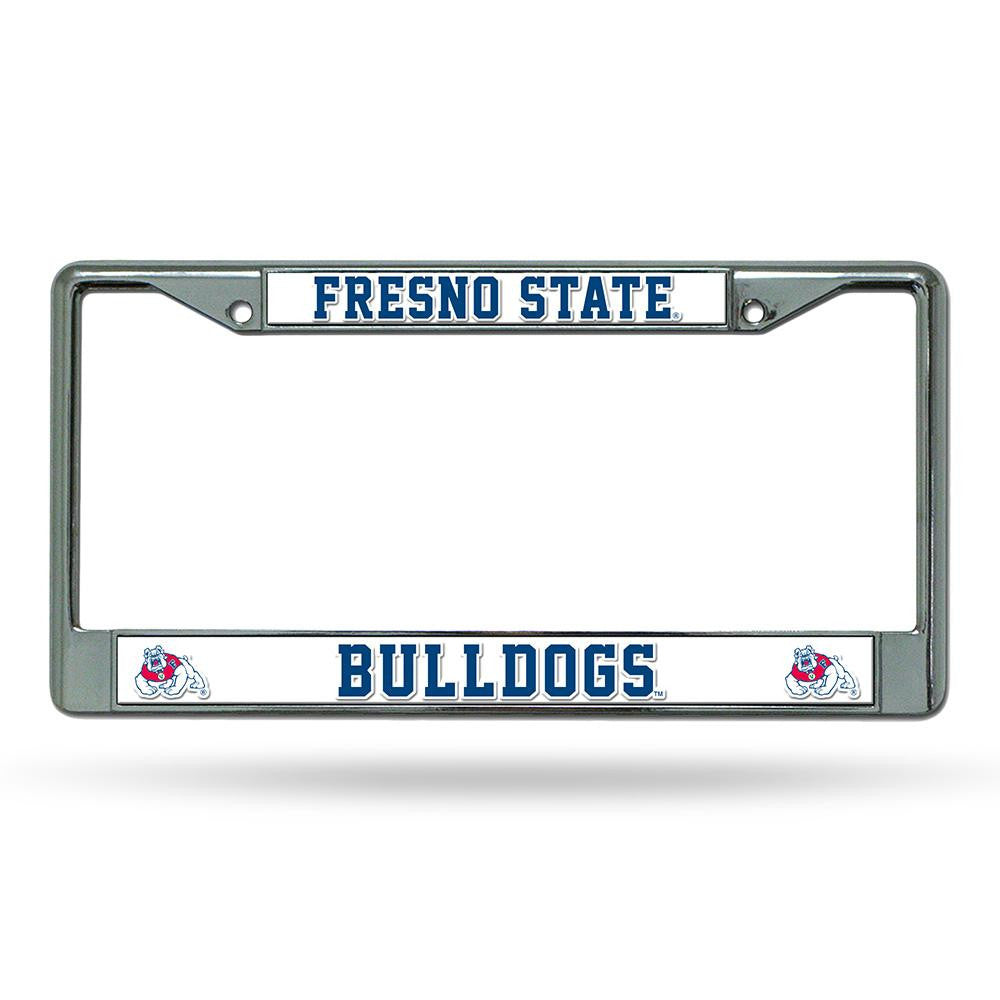 Fresno State Bulldogs Ncaa Chrome License Plate Frame