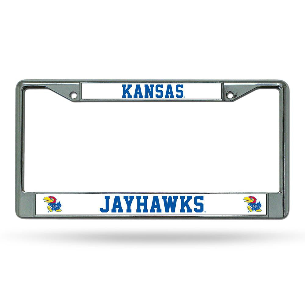 Kansas Jayhawks Ncaa Chrome License Plate Frame